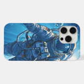 Astronaut onder water iPhone hoesje (Achterkant horizontaal)