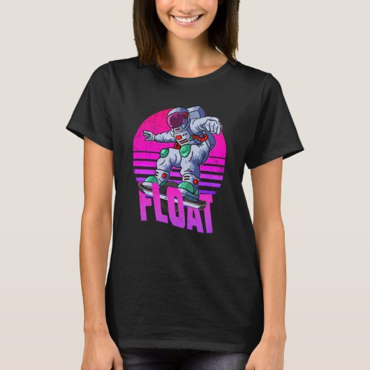 astronaut Onewheel eskate Float eigenaar onewheel  T-shirt (Voorkant)