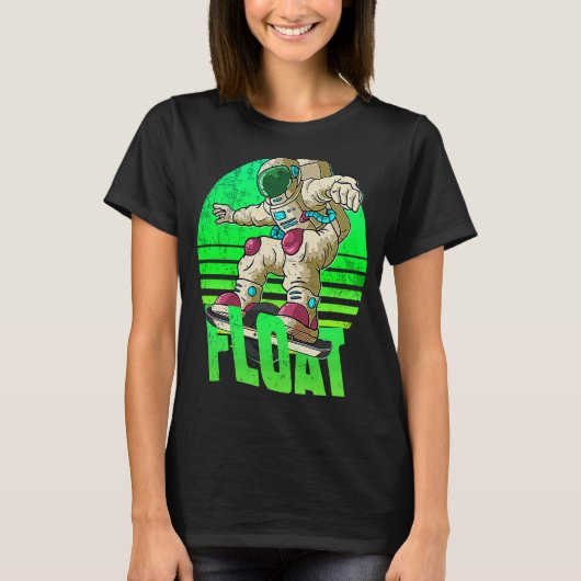 astronaut Onewiel eskate Float-eigenaar onewiel T-shirt (Voorkant)