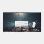 Astronaut Ontdek Planeten Ruimtereizen Galaxy Bureaumat (Keyboard & Muis)