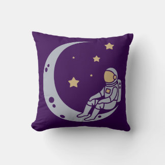 Astronaut op Crescent Moon Design - Sierkussen