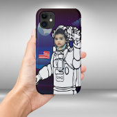 astronaut op maan buitenruimte jongen verjaardag Case-Mate iPhone case
