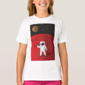 Astronaut op Mars Space Explorer Red Planet T-shirt (Voorkant)