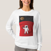 Astronaut op Mars Space Explorer Red Planet T-shirt (Voorkant)