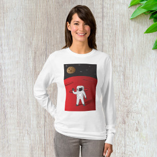 Astronaut op Mars Space Explorer Red Planet T-shirt