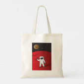 Astronaut op Mars Space Explorer Red Planet Tote Bag (Achterkant)