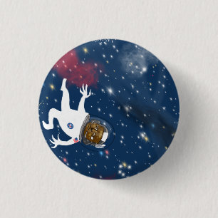 Astronaut op Spacewalk Ronde Button 3,2 Cm
