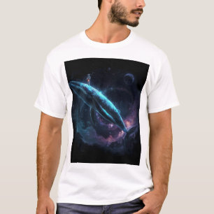 Astronaut op walvis t-shirt