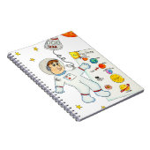 Astronaut op zoek naar aanwijzingen notitieboek (Rechterzijde)