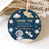 Astronaut Outer Space Birthday Party Bedankjes Labels