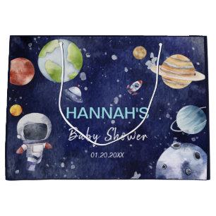 Astronaut Outer Space Boy Baby shower Party Groot Cadeauzakje