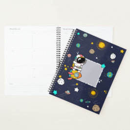 Astronaut Outer Space Cartoon Planner
