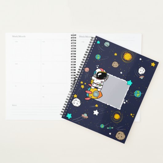 Astronaut Outer Space Cartoon Planner (Display)