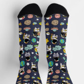 Astronaut Outer Space Cartoon Sokken (Top)