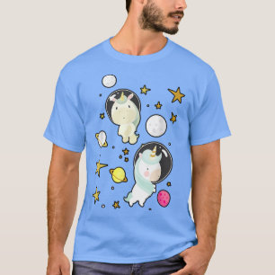Astronaut Outer Space Planets Magical Unicorn Love T-shirt