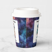 Astronaut Outer Space Verjaardagspapier Cup Papieren Bekers (Rechts)