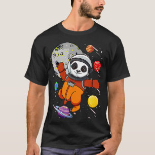 Astronaut Panda Buitenspatie Planets Panda Beer Co T-shirt