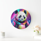 Astronaut Panda Grote Klok (Huis)