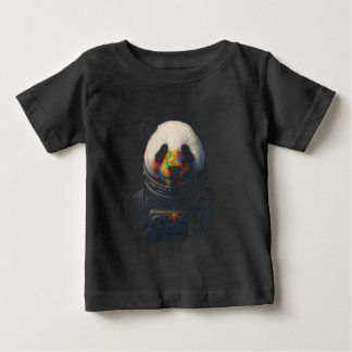 Astronaut Panda met neonverfspatten