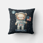 Astronaut personnalisé Teddy Bear Coussin Baby Boy (Verso)