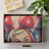  astronaut Pin-up Tissuepapier (Geschenk)