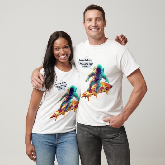 Astronaut Pizza Slice Tshirt - Funny NASA Tee (Unisexe)