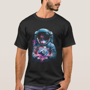 Astronaut Planeet Aarde Buitenruimte Sterrenstelse T-shirt