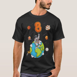 Astronaut Planets Space 8 Acht jaar oude 8e geboor T-shirt