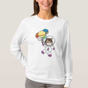 Astronaut Ponny Planet Earth T-shirt