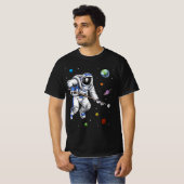 Astronaut Pool Player T-shirt (Voorkant volledig)