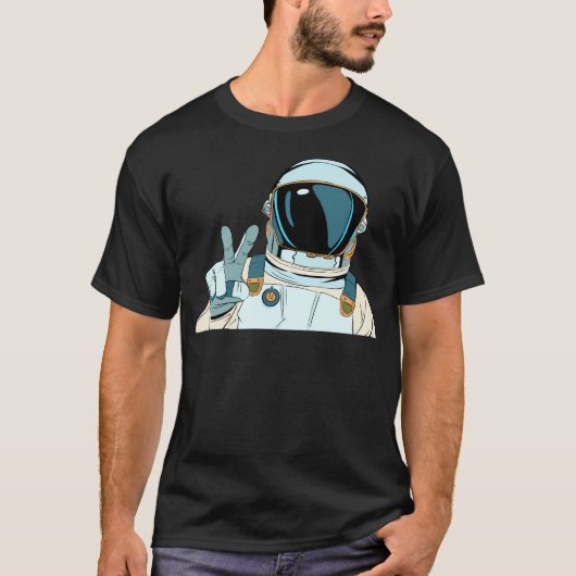 Astronaut Pop Spoof T-shirt (Voorkant)
