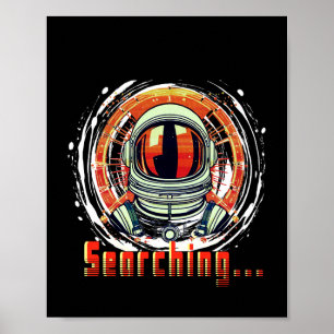 Astronaut Portret Poster - Ruimte "Kunst" Wandsier