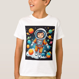 Astronaut print T-shirt