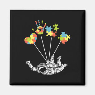 Astronaut Puzzle Autism Awareness Giften for Autis Magneet