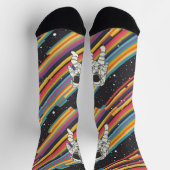 Astronaut Rainbow Sokken - Space Explorer Design (Top)