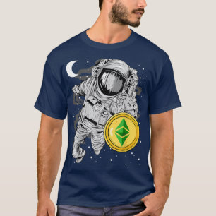 Astronaut Reaching Ethereum Classic ETH Coin to th T-shirt