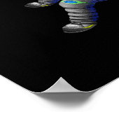 Astronaut Reizen van het zonnestelsel Poster (Hoek)