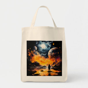 Astronaut Reiziger Kosmische Horizon Reis Tote Bag