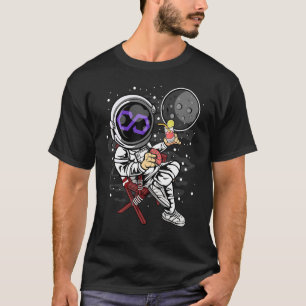 Astronaut Retirement Polygon Matic Coin to the Moo T-shirt
