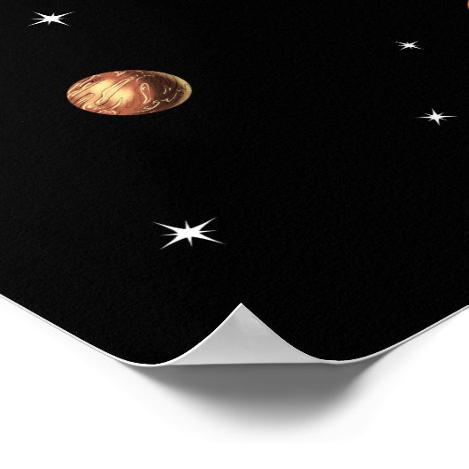 Astronaut Riding Pizza Slice Poster (Hoek)