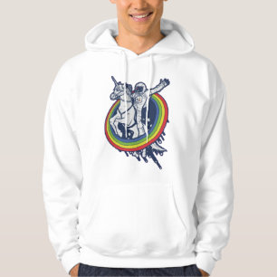 Astronaut Riding Unicorn Hoodie