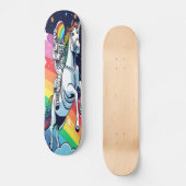 Astronaut Riding Unicorn Rainbow Board, ontwerper Skateboard (Voorkant)