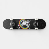 Astronaut Riding Unicorn Skateboard (Horizontaal)