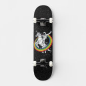 Astronaut Riding Unicorn Skateboard (Voorkant)
