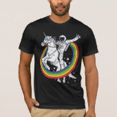 Astronaut Riding Unicorn T-Shirt (Voorkant)