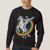 Astronaut Riding Unicorn Trui (Voorkant)