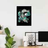 Astronaut Rocket Ride and Tunes Poster (Thuiskantoor)