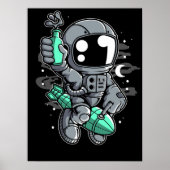Astronaut Rocket Ride Poster (Voorkant)
