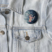 Astronaut Ronde Button 5,7 Cm (In situ)
