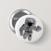 Astronaut Ronde Button 5,7 Cm (Voorkant /achterkant)
